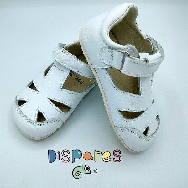 DISPARES SANDALA BLANCA PIEL