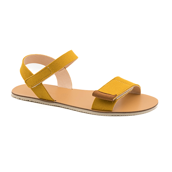 Sandalias Coqueflex Suede Mostaza 15536PL