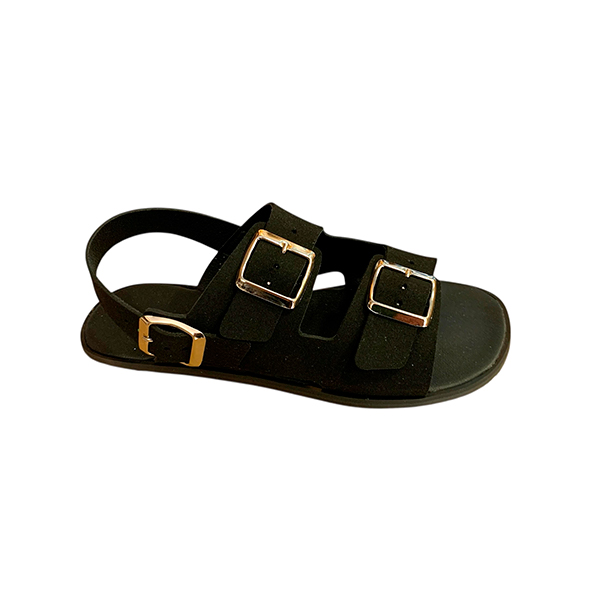 Sandalias Coqueflex Suede Negro Zapateka