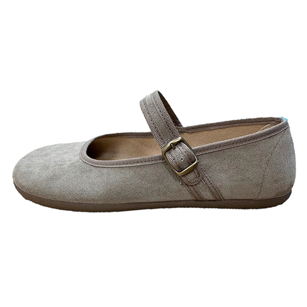 Batilas Bailarina Barefoot Terciopelo Taupe